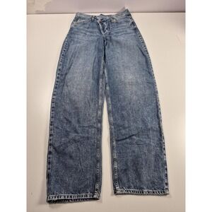 Gap Fast Barrel High Rise Jeans Womens 28/6 L Light Wash Straight Leg Cotton